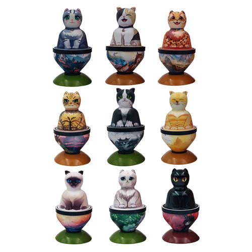Fun Maker Spiniac Furry Fairy Blind Box Spinning Top Display Case of 12