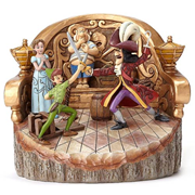 Disney Traditions Peter Pan Daring Duel Carved By Heart Statue