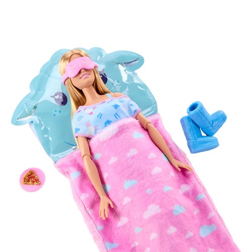 Barbie Sleepover Reveal Blue Doll and Accessories