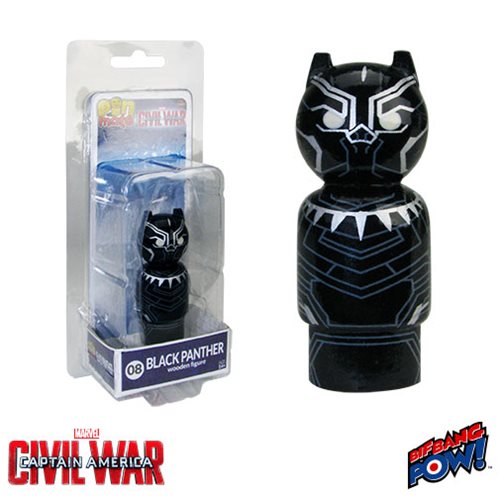 Captain America: Civil War Black Panther Pin Mate Wooden Figure