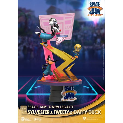 Space Jam: A New Legacy Sylvester and Tweety and Daffy Duck DS-071 D-Stage 6-Inch Statue