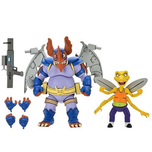 Teenage Mutant Ninja Turtles (1987 Cartoon) Wingnut and Screwloose 7-Inch Scale Action Figure 2-Pack