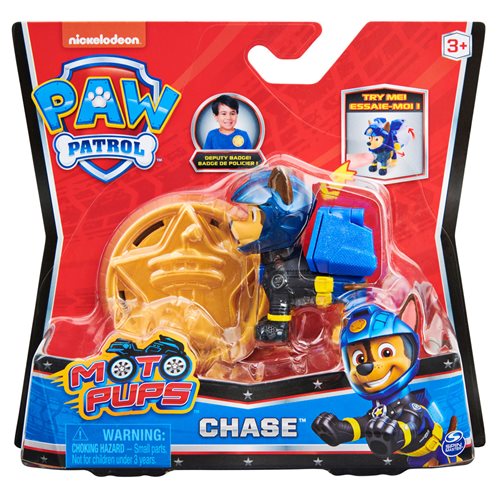 PAW Patrol Moto Pups Chase Action Figure with Wearable Deputy Badge