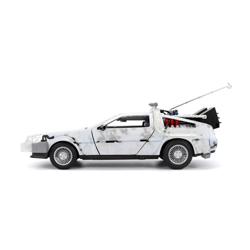 Hollywood Rides Back to the Future Time Machine Frosted 1:24 Die-Cast Metal Vehicle
