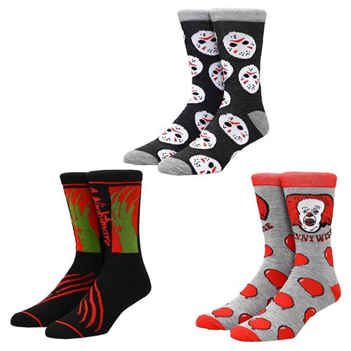 Horror Icons 13 Days of Scary Socks Box Set