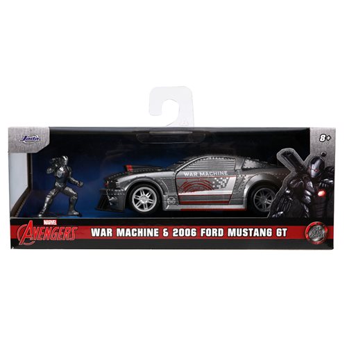 Hollywood Rides Ford Mustang 1:32 Scale Die-Cast Metal Vehicle with War Machine Figure