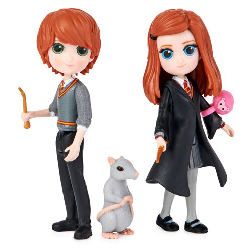 Harry Potter Wizarding World Ron Weasley and Ginny Weasley Magical Minis Doll Friendship Set
