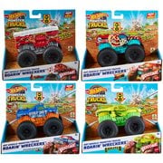 Hot Wheels Monster Trucks 1:43 Scale 2023 Mix 4 Lights and Sounds Vehicle Case of 4