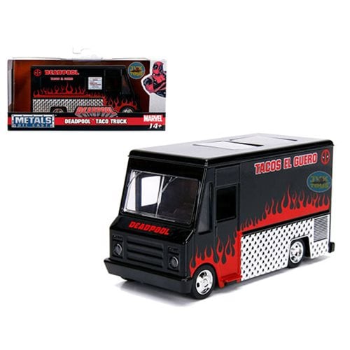 Details about   METALS 1:32 Deadpool Taco Truck White Jada Toys NEW 