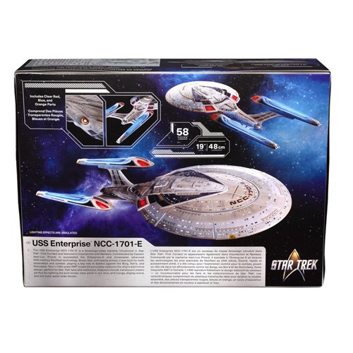 Star Trek U.S.S. Enterprise NCC-1701-E Translucent 1:140 Scale Model Kit