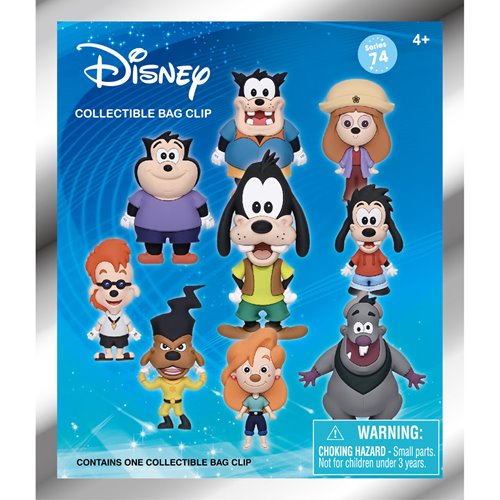 A Goofy Movie Series 74 3D Foam Bag Clip Random 6-Pack