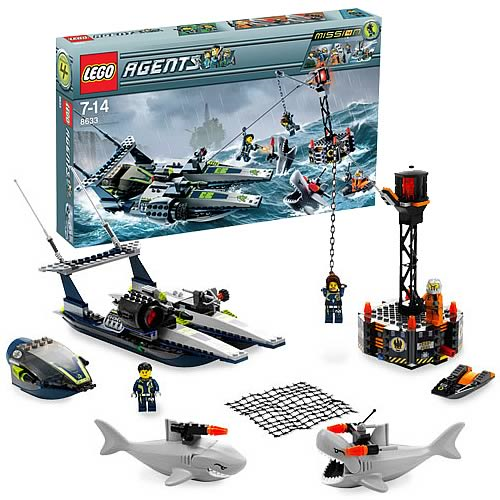 Rute Blå skridtlængde LEGO 8633 Agents Mission 4: Speedboat Rescue