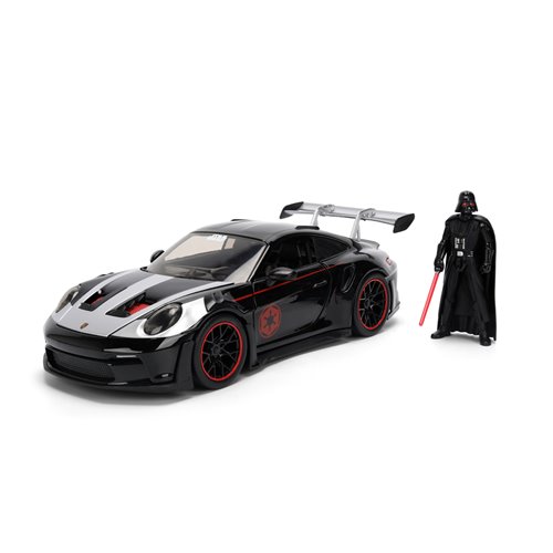 Hollywood Rides Star Wars Porsche 911 GT3 RS 992 1:24 Scale Die-Cast Metal Vehicle with Darth Vader