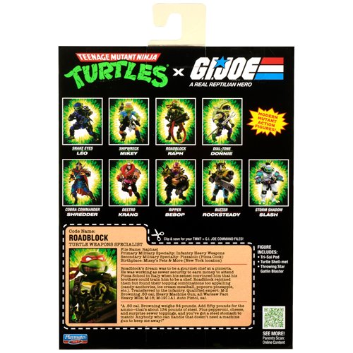 TMNT x G.I. Joe Raphael Roadblock Action Figure