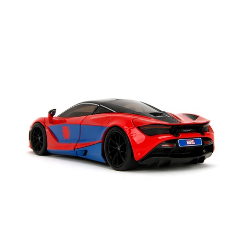 Hollywood Rides Marvel Spider-Man McLaren 720S 1:24 Scale Die-Cast Metal Vehicle with Spider-Man Fig
