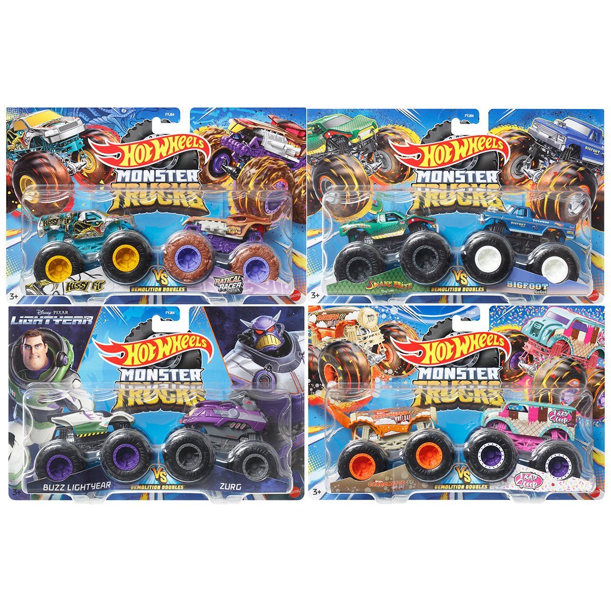 Hot Wheels Monster Trucks Demolition Doubles - 2 Pack - Assorted Style
