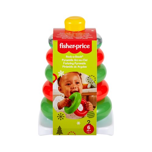 Fisher-Price Rock-a-Stack Holiday Ring Toy