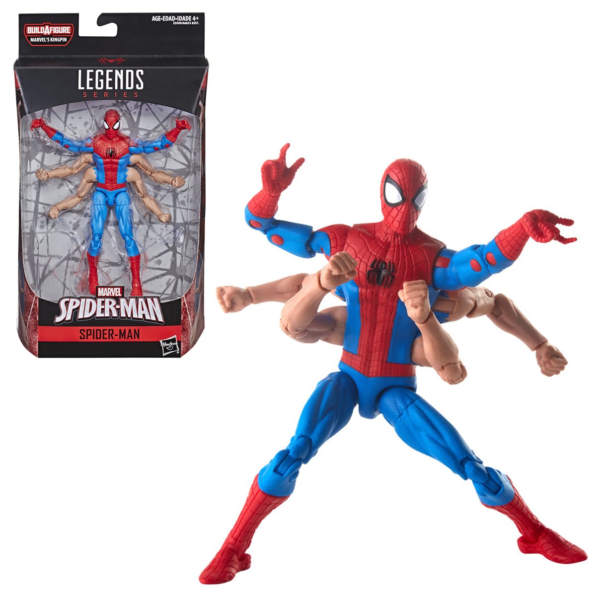 Amazing Spider-Man Marvel Legends Six Arm Spider-Man 6-Inch Action Figure - 5bD0cf92639146a097D5b0aa65f945bexl