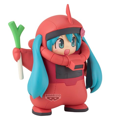 Gundam 45th Anniversary x Hatsune Miku Char's Zaku Costume Hatsune Miku Version Statue