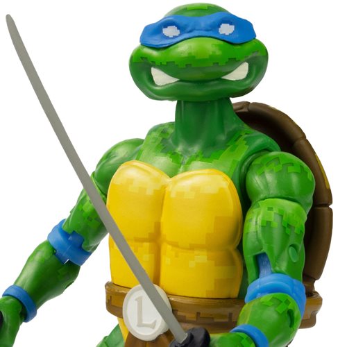 Teenage Mutant Ninja Turtles BST AXN Arcade Game Leonardo 5-Inch Figure, Not Mint