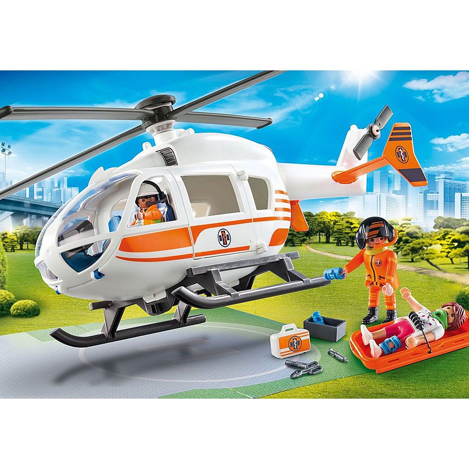 Nybegynder Express kromatisk Playmobil 70048 Rescue 911 Rescue Helicopter