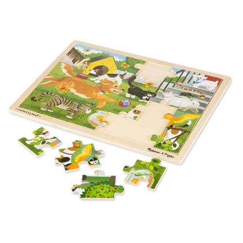 Melissa & Doug Pets 24-Piece Wooden Jigsaw Puzzle