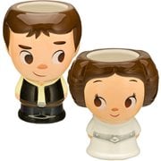 Star Wars Han Solo and Princess Leia 16 oz. Cupful of Cute Mugs 2-Pack