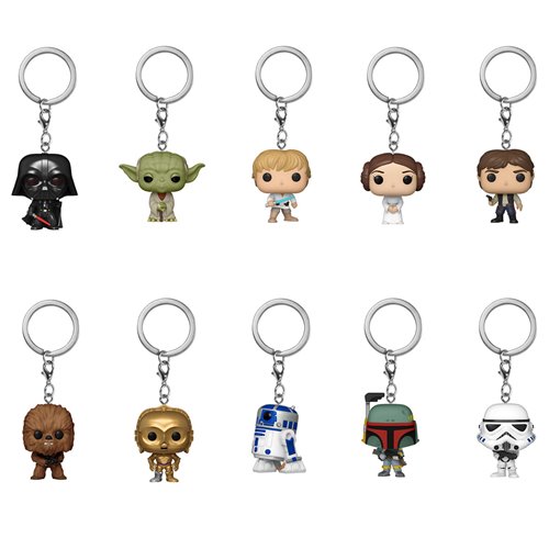 Star Wars 50th Anniversary Blind Funko Pocket Pop Key Chain - Random 4-Pack