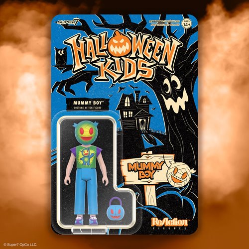 Halloween Kids Graphic Tee Mummy Boy 3 3/4-Inch ReAction Figure