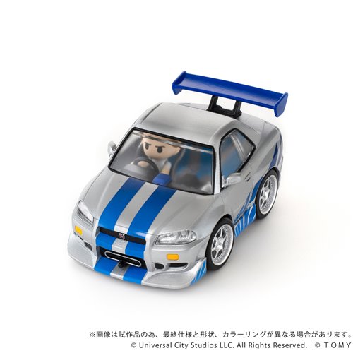 Fast & Furious QV-02 Nissan Skyline GT-R (R34) Q Village Model Kit Set