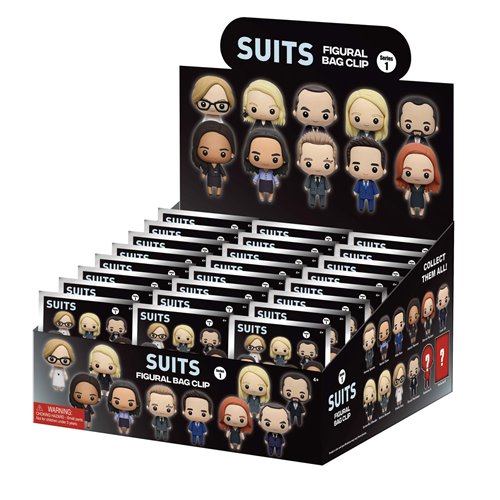 Suits 3D Foam Bag Clip Random 6-Pack