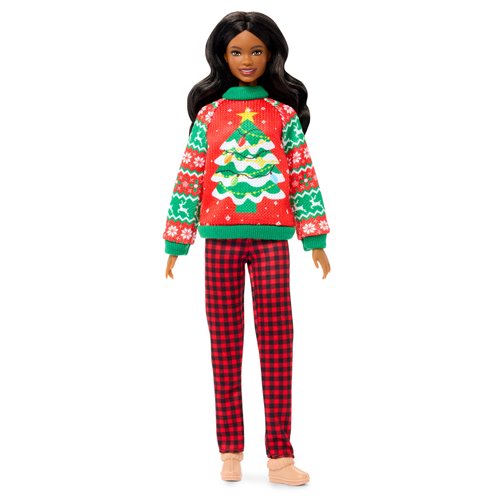 Barbie Ugly Sweater Doll with Brown Hair