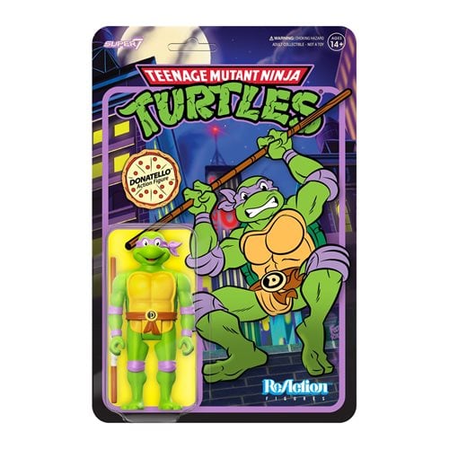 Teenage Mutant Ninja Turtles Toon Donatello 3 3/4-Inch ReAction Figure
