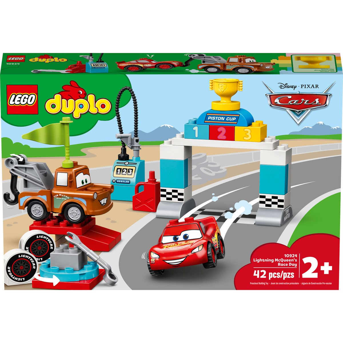 Lego Disney DUPLO 10924 Lightning McQueen's Race Day w/ Mater NEW 