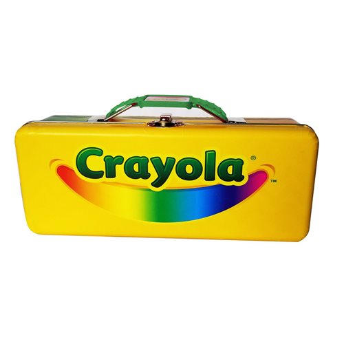 Crayola Logo Tin Tote Box with Handle