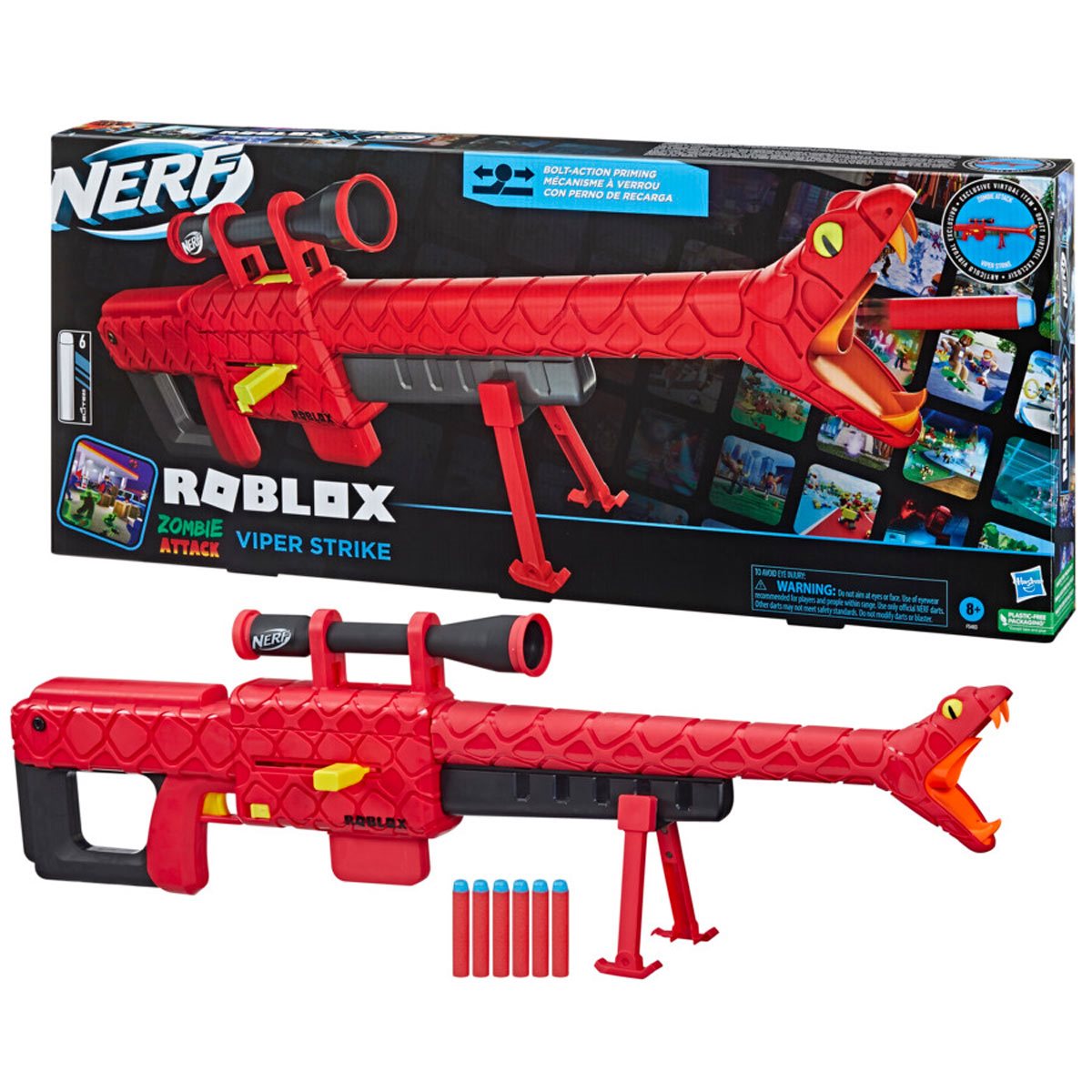 Hasbro Roblox Nerf Cobra Blaster