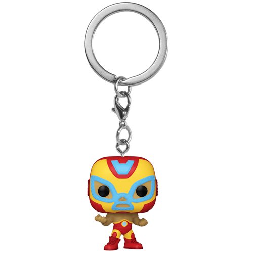 Marvel Luchadores El Heroe Iron Man Pocket Pop! Key Chain