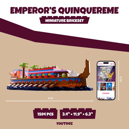 Anno 117: Pax Romana The Emperor's Quinquireme Miniature Brickset