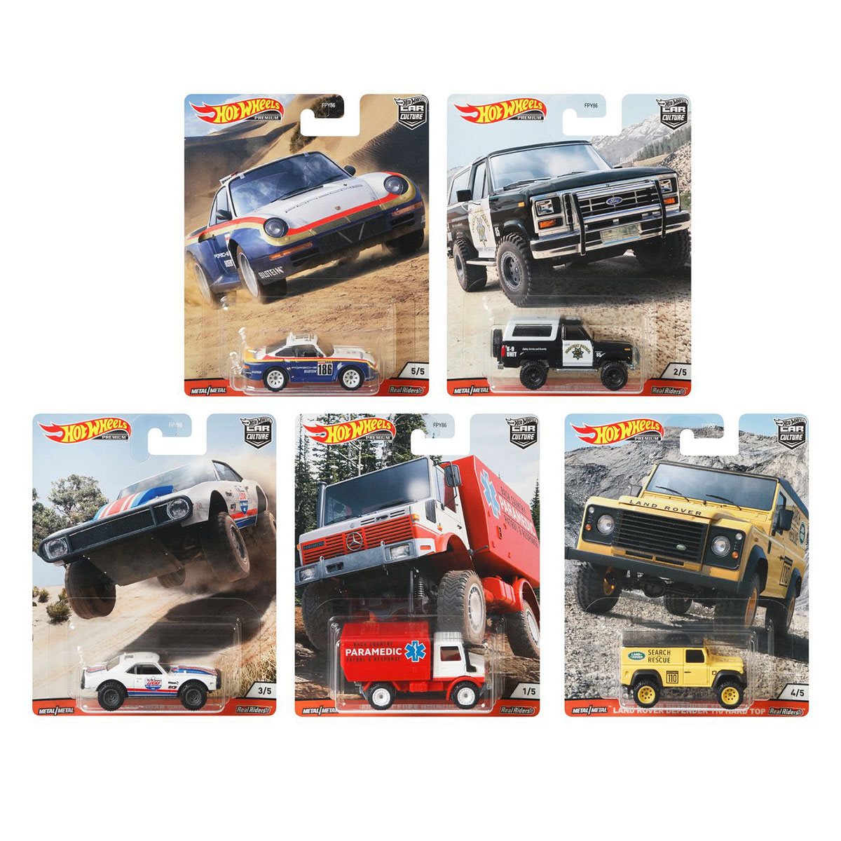 Premium Collection of Car Culture 1:64 Scale Vehicle Hot Wheels Car Culture Circuit Legends Porsche 959 Vehicle for 3 Kids Years Old & Up 
