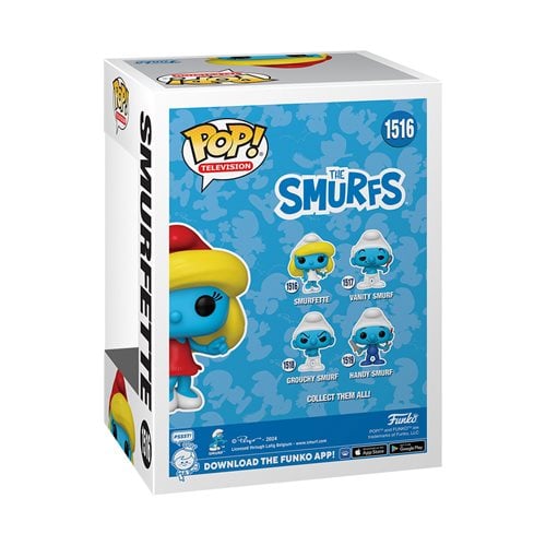 The Smurfs Smurfette with Flower Funko Pop! Vinyl Figure #1516