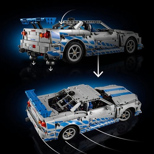 LEGO Technic 42210 Fast 2 Furious Nissan Skyline GT-R (R34) Car