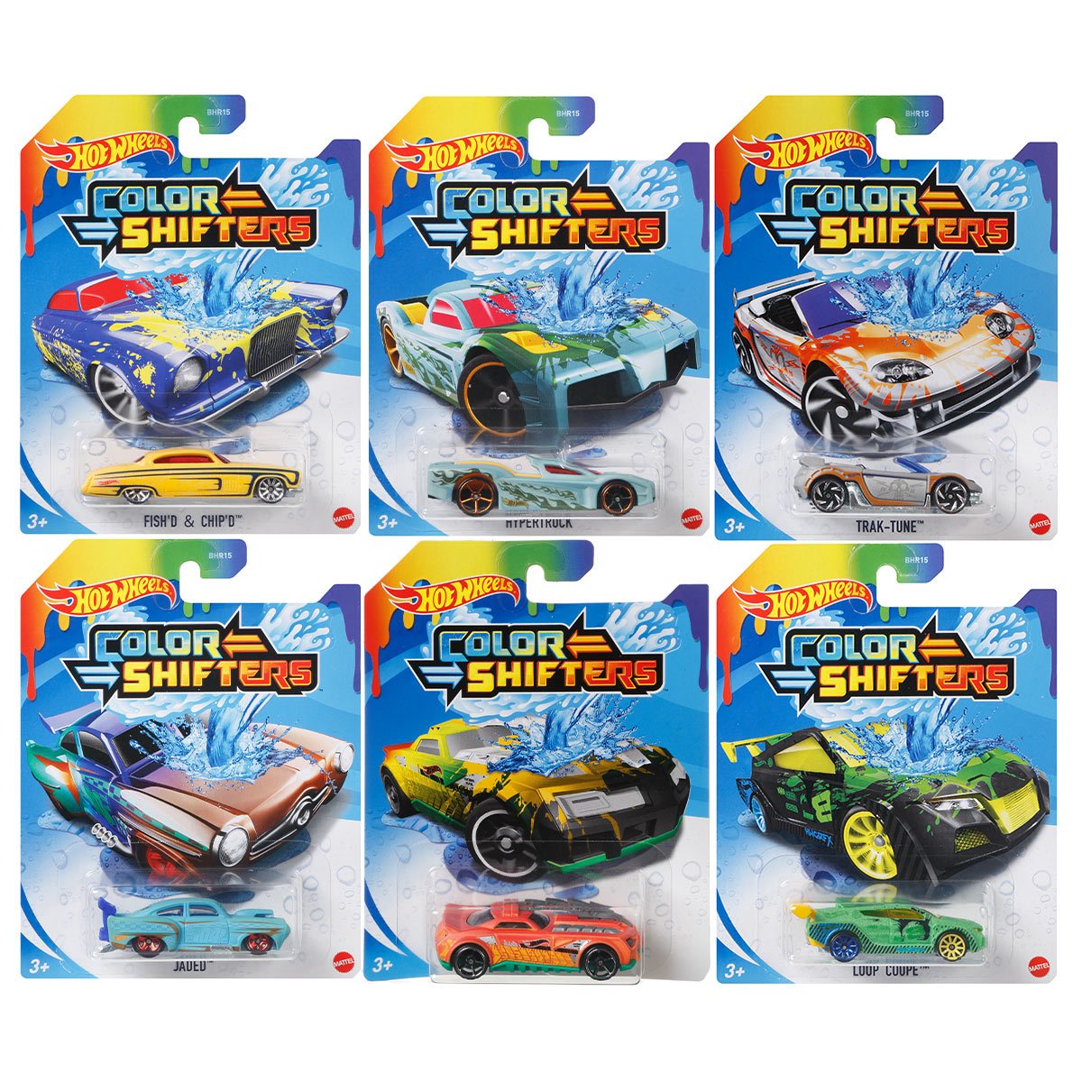 Hot Wheels Color Shift 1:64 Vehicle 2023 Mix 1 Case of 10