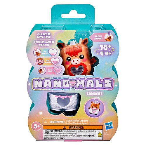 Nano-mals Cowbert the Highland Cow Electronic Pet Toy