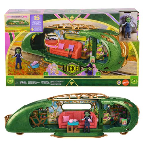 Wicked Emerald City Train Playset with Elphaba Mini-Doll