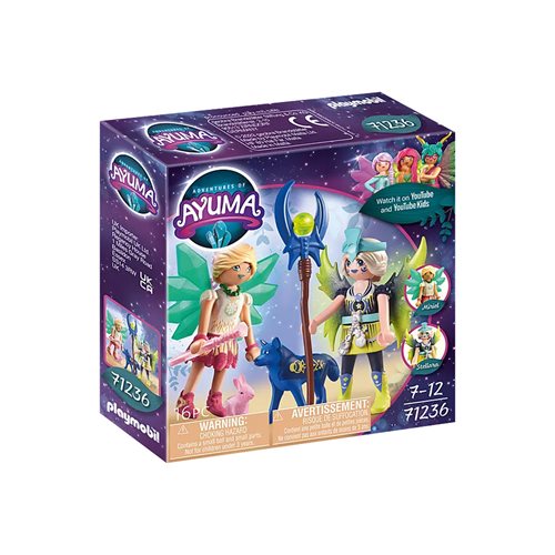 Playmobil 71236 Adventures of Ayuma Crystal and Moon Fairies with Soul Animals