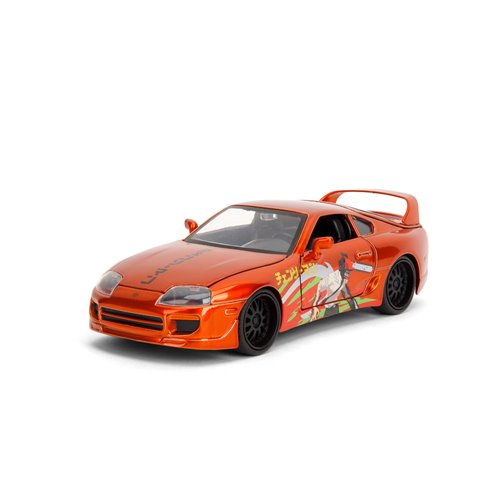 Hollywood Rides Chainsaw Man 1995 Toyota Supra 1:24 Scale Die-Cast Metal Vehicle with Chainsaw Man F