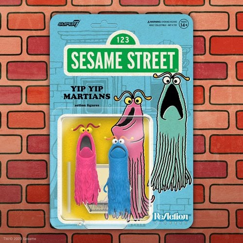 Sesame Street  3 3/4-Inch ReAction Figures Wave 1 Case of 4