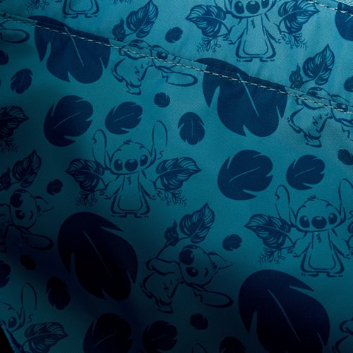 Lilo & Stitch Suede Stitch with Flowers Convertible Tote Bag