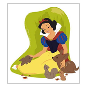 Snow White Fairest in the Land Canvas Giclee Print