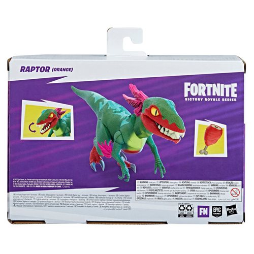 Fortnite Victory Royale Raptor (Orange) Figure, Not Mint